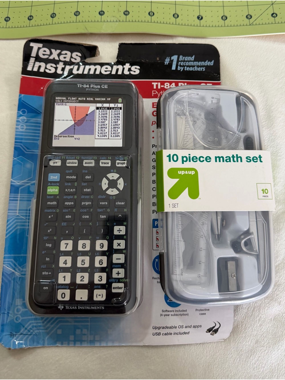 Texas Instruments TI-84 Plus CE Python Packaging and Math Kit Bundle - Picture 5 of 7